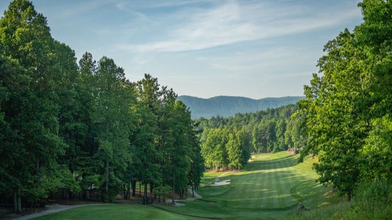 5th hole Champion Hills Golf Club Hendersonville NC